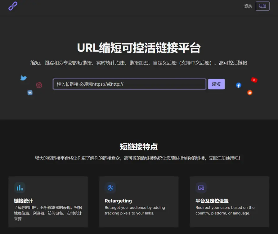 PHPShort轻量级网址缩短程序源码开心版，内含汉化包