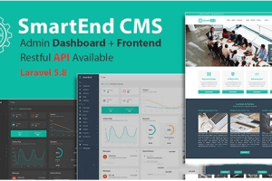 带前后端和RESTful API的Laravel CMS S**rtEnd CMS v9.0.0