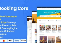 Booking Core v2.4.2 – PHP旅游预订系统