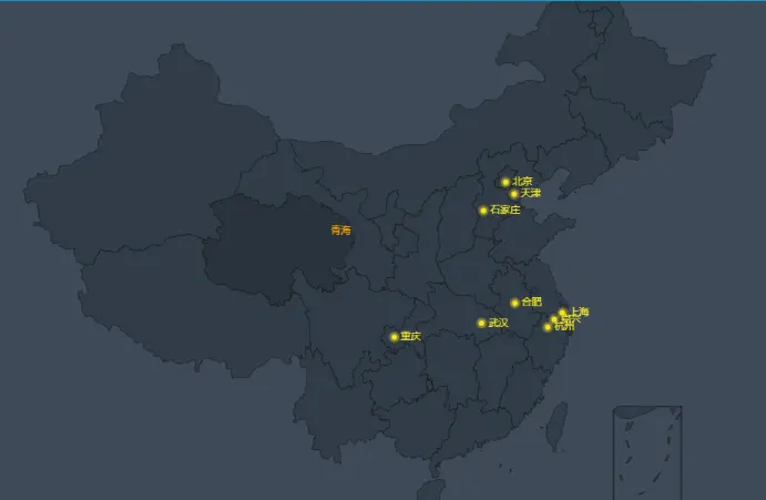 亲测|echarts全国销售城市标注地图特效素材下载