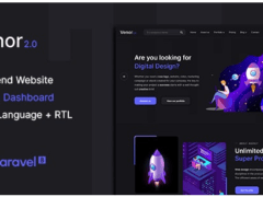 Venor v2.0 – 多用途网站 CMS 和创意代理管理系统【重发】