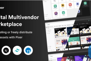 React Laravel 多供应商数字市场 Pixer v2.3.0