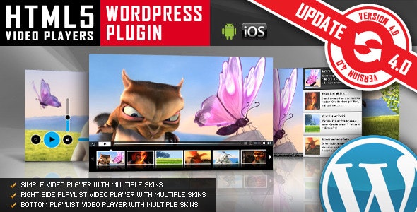 HTML5 Video Player v5.3.3 – HTML5 **播放器 WordPress插件