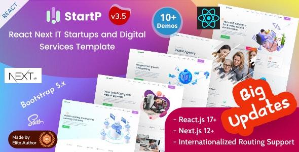 StartP v3.5 – React Next IT初创公司&互联网公司商业模板