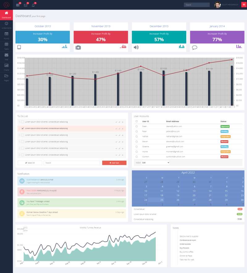 cms管理系统后台模板 Atomios7风格cms后台网站模板