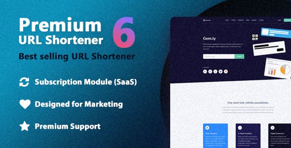 Premium URL Shortener v6.1 – PHP短网址商业pj版