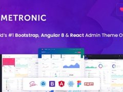 Metronic v6.4.2 – Bootstrap 4, Angular 8, React 后台模板