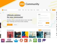 OneCommunity v3.3.3 – 响应式BuddyPress 社区主题WORDPRESS+免费分享【仅作推荐】