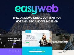 EasyWeb v2.2.1 – WordPress 主机 SEO 设计类主题【仅作推荐】