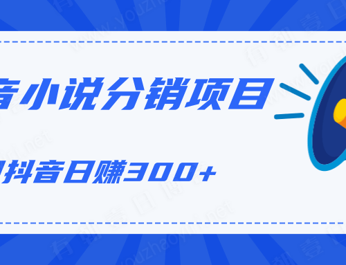 视频教程_利用抖音操作小说分销项目 简单操作轻松日赚300+